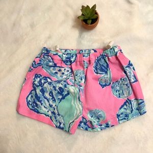Lily Pulitzer Girls Shorts pink w adjustable waist
